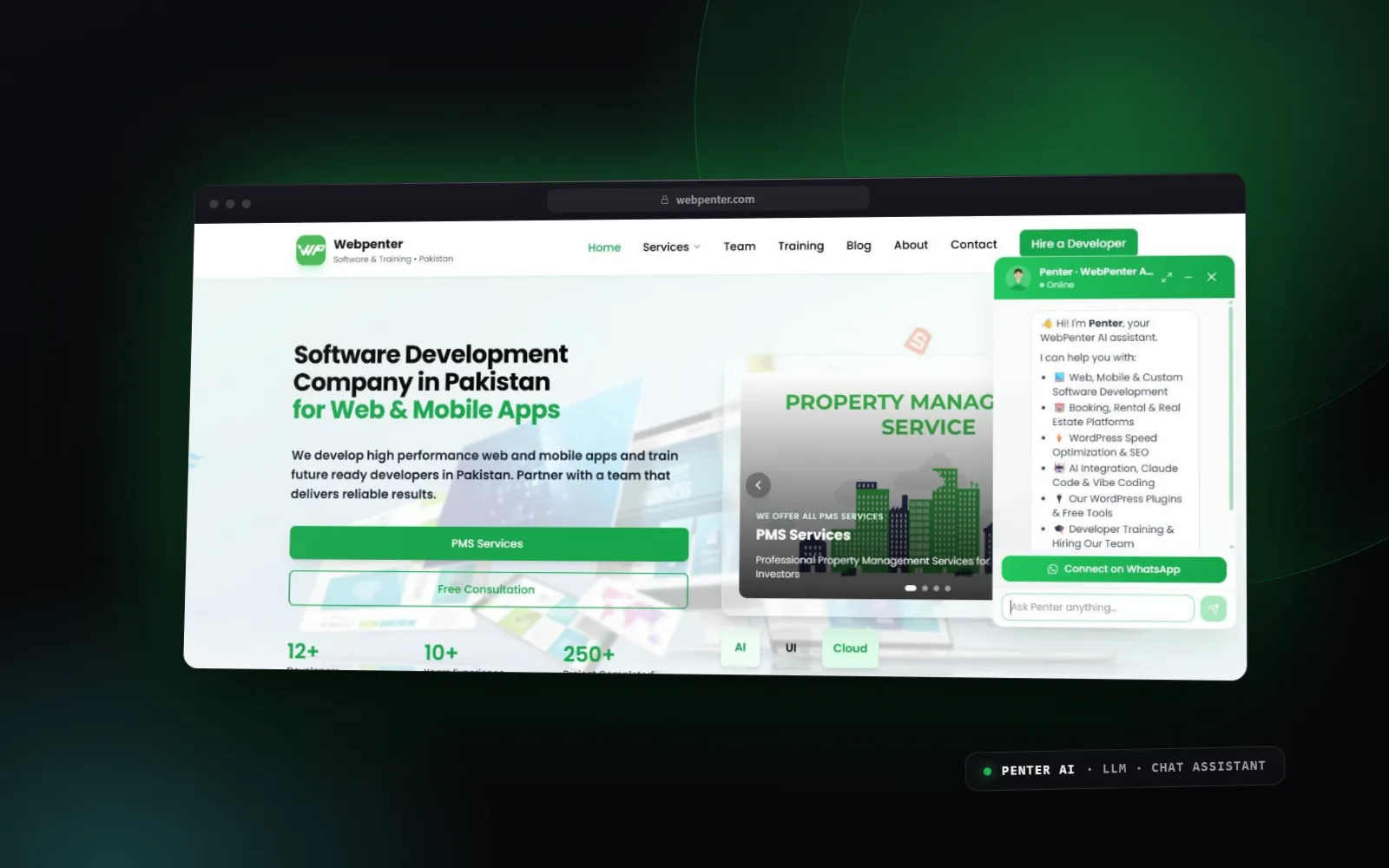 Penter AI — website screenshot